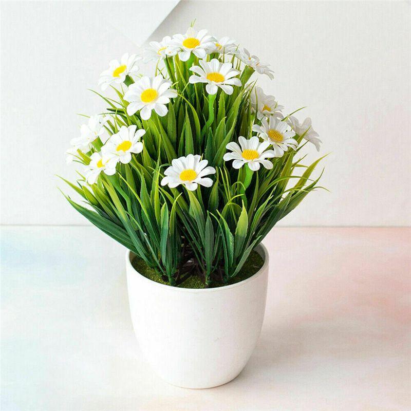 Fake Outdoorindoor Flower With Pot False Plants Artificial Garden Home Decor