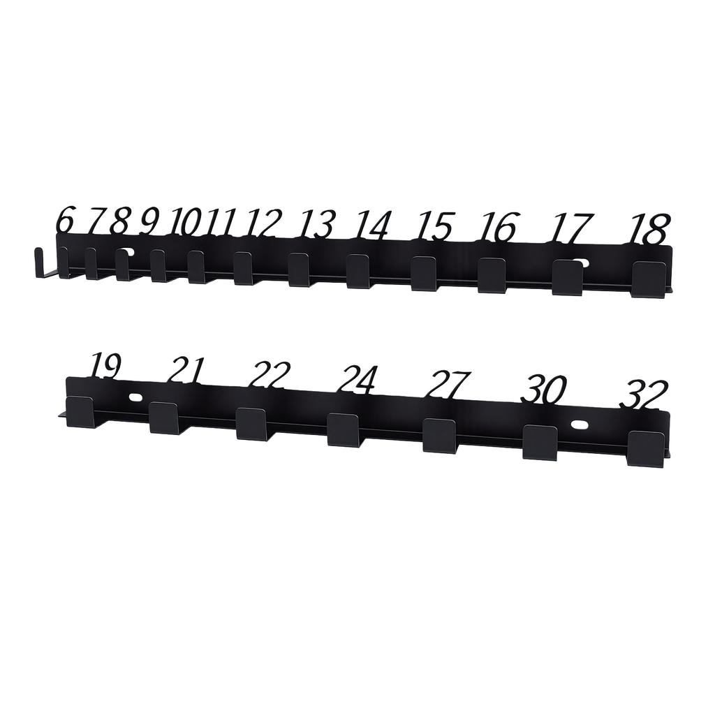 Suport de perete pentru chei Rack organizator cu șuruburi din oțel de înaltă rezistență cu afișaj numeric 6 32 pentru ateliere garaje