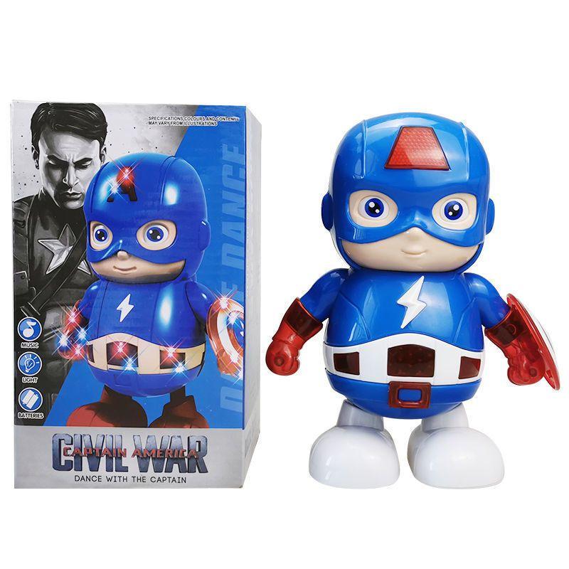 Marvel Avengers Dance Action Figure Robot With Led Lights Perfect Kid s Gift! Captain America