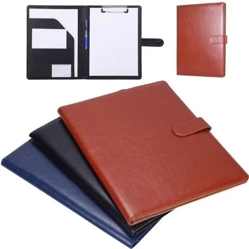 PU Leather A4 Folder Multifu Business Contract Folder Meeting Folder Binder Learning Supplies Office Supplies Desktop Organizer