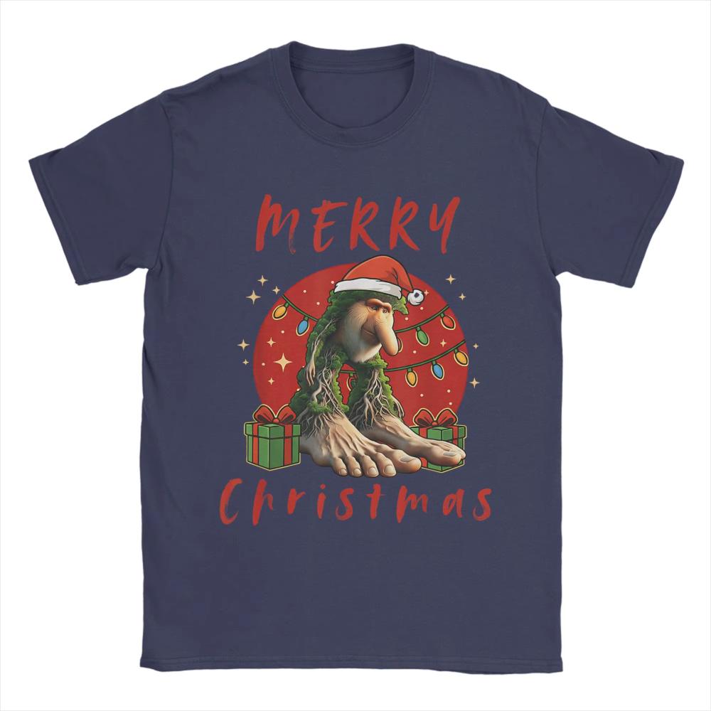 Italian Brainrot Christmas BRR BRR Patapim Merry Christmas TShirt Men Women Cotton TShirts Summer Tee Shirt Plus Size Clothing