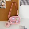 Girl Pvc Small Crossbody Bag With Zipper Pocket For Daily Casual Use