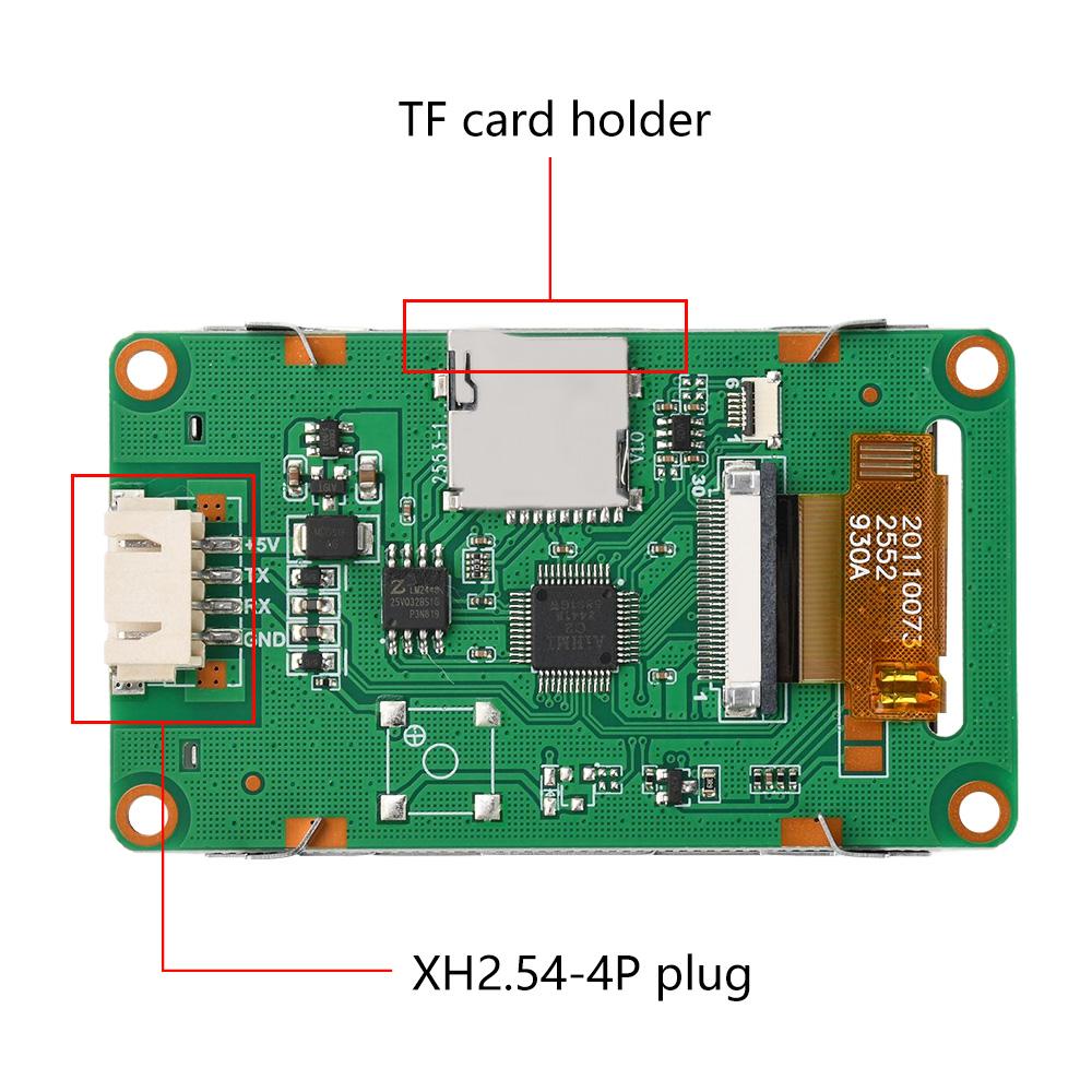 2.4 inch 320x240 TFT Intelligent Display Screen No Touch/Resistive Capacitive Touch Ultra Slim Embedded LCD Module SPI Port