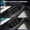 Stainless Steel 4pcs Window Lifter Switch Trim Cover For Mazda CX60 CX-60 -2025 CX70 CX-70 CX80 CX-80 CX90 CX-90 2024 2025