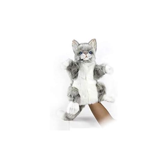 BH7163 HANSA Cat Gray Hand Puppet