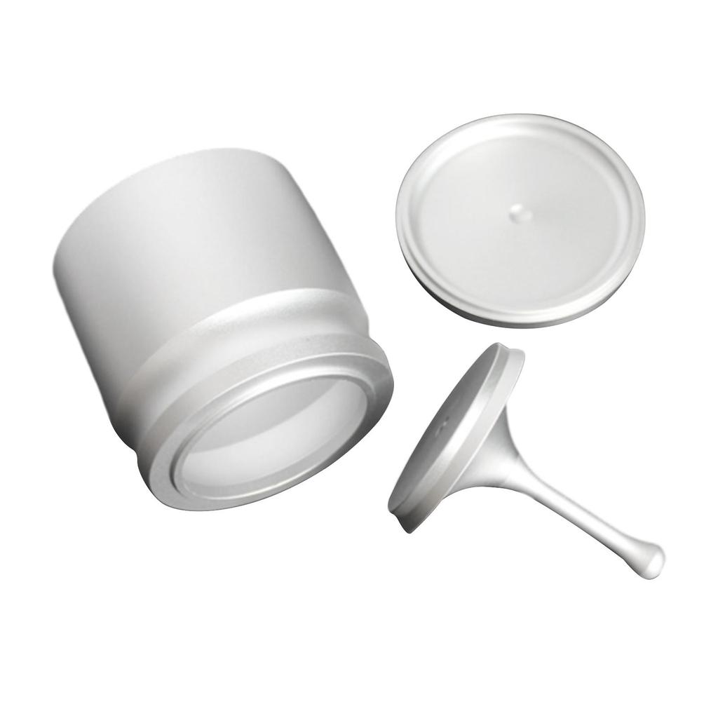 Anti-Flugstaub-Pulverbecher 58mm Espressomaschinenzubehör Aluminiumlegierung Kaffeepulver-Picker Kaffeefilterhalter Dosierbecher