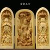 Boxwood Beautiful Hand-Carved Wooden Statue of the Thousand-Armed Guanyin Bodhisattva