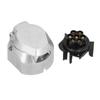 12V 7Pin American Car Connector Round Towbar Towing Wiring Socket for RVs Trailers Commercial Vehicl
