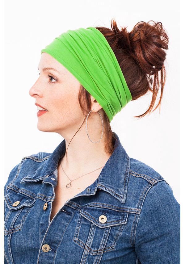 Fascia e Scaldacollo Monocolore Versatili: Fascia per Yoga e Sciarpa Assorbi-Sudore.
