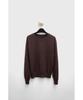 YOUTH Cashmere Asymmetric Neck Knit - Dark Brown