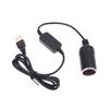 1PC Auto Interior Accessories 5V To 12V Car Cigarette Socket USB Converter Power Adapter Controller Plug Connector