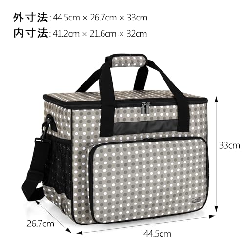 Teamoy Nähmaschinen-Transporttasche Grauer Punkt