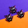 10Pcs Halloween Resin Flat Accessories Bat Back Cute Ghost Burst Skull Witch Mini Eyeball Ornament Mixed