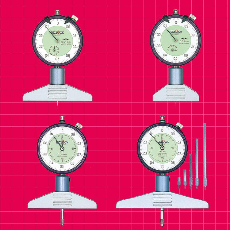 Teclock Dial Depth Gauge Models DM-210, DM-211, DM-213, DM-214, DM-250 DM-210