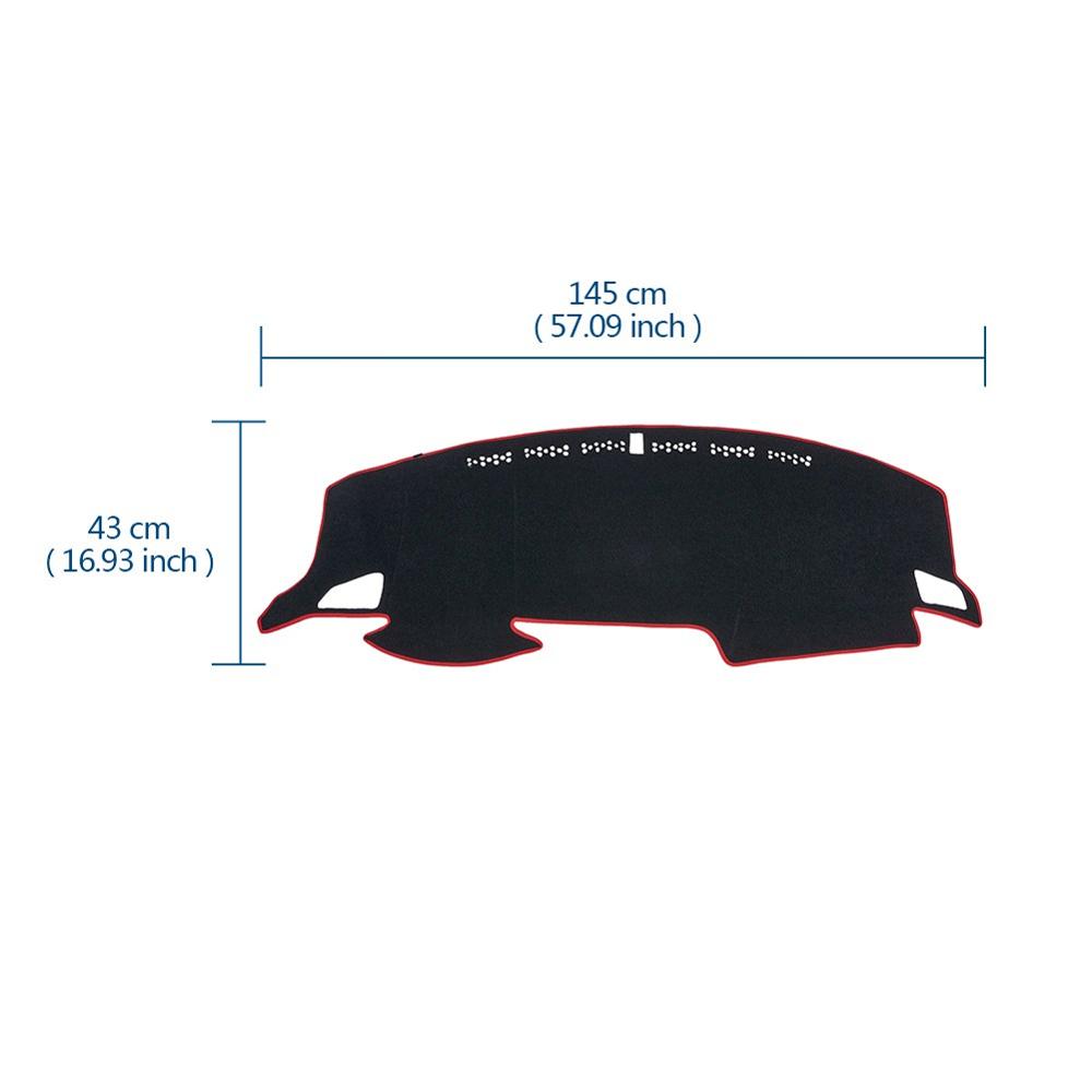 Fit for Honda Civic 10th 2006-2020 Sedan Auto Car Interior Dashboard Cover Dashmat Pad Carpet Dash Mat Cushion Anti-Skid Carpet