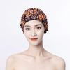 Cuffia da nuoto impermeabile per adulti, fatta a mano, a forma di fiore, petali, alta elasticità, per la cura dei capelli, da donna