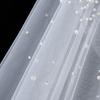 130cm Pearls Tulle Bridal Veil Vintage Wedding veil Elegant Waist Length Drop Veil  Wedding Dress