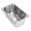 320 X 180 X 130mm RV Sink 304 Stainless Steel Versatile Square Kitchen Bathroom Wash Sink with 40mm Outlet for Caravan