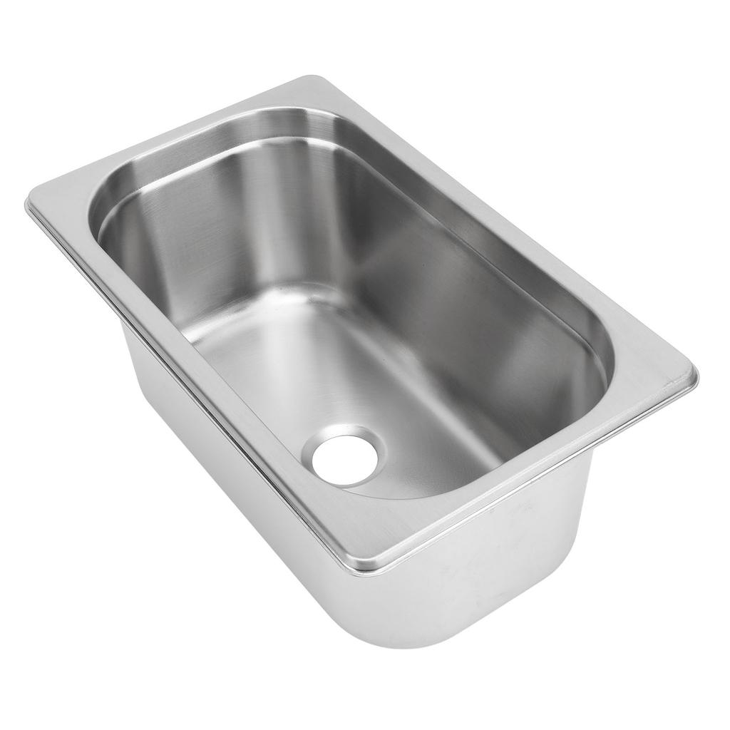 320 X 180 X 130mm RV Sink 304 Stainless Steel Versatile Square Kitchen Bathroom Wash Sink with 40mm Outlet for Caravan