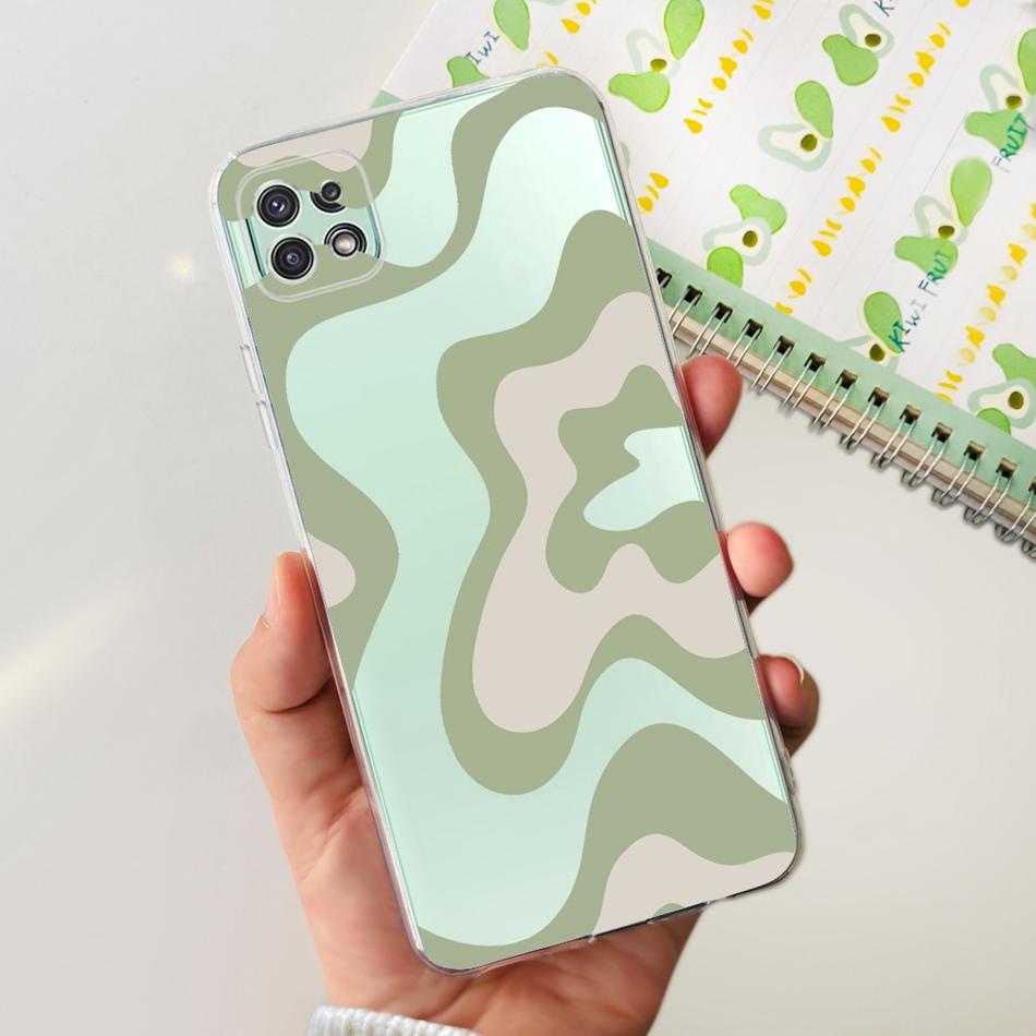Stylish Phone Case For Samsung Galaxy A22 5G A22S A22 4G Transparent TPU Soft Silicone Back Cover For Samsung A22 A225F A226B
