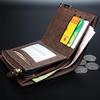Mens Luxury Fashion Soft Quality Leather Wallet Credit Card Holder Purse Black with Zip