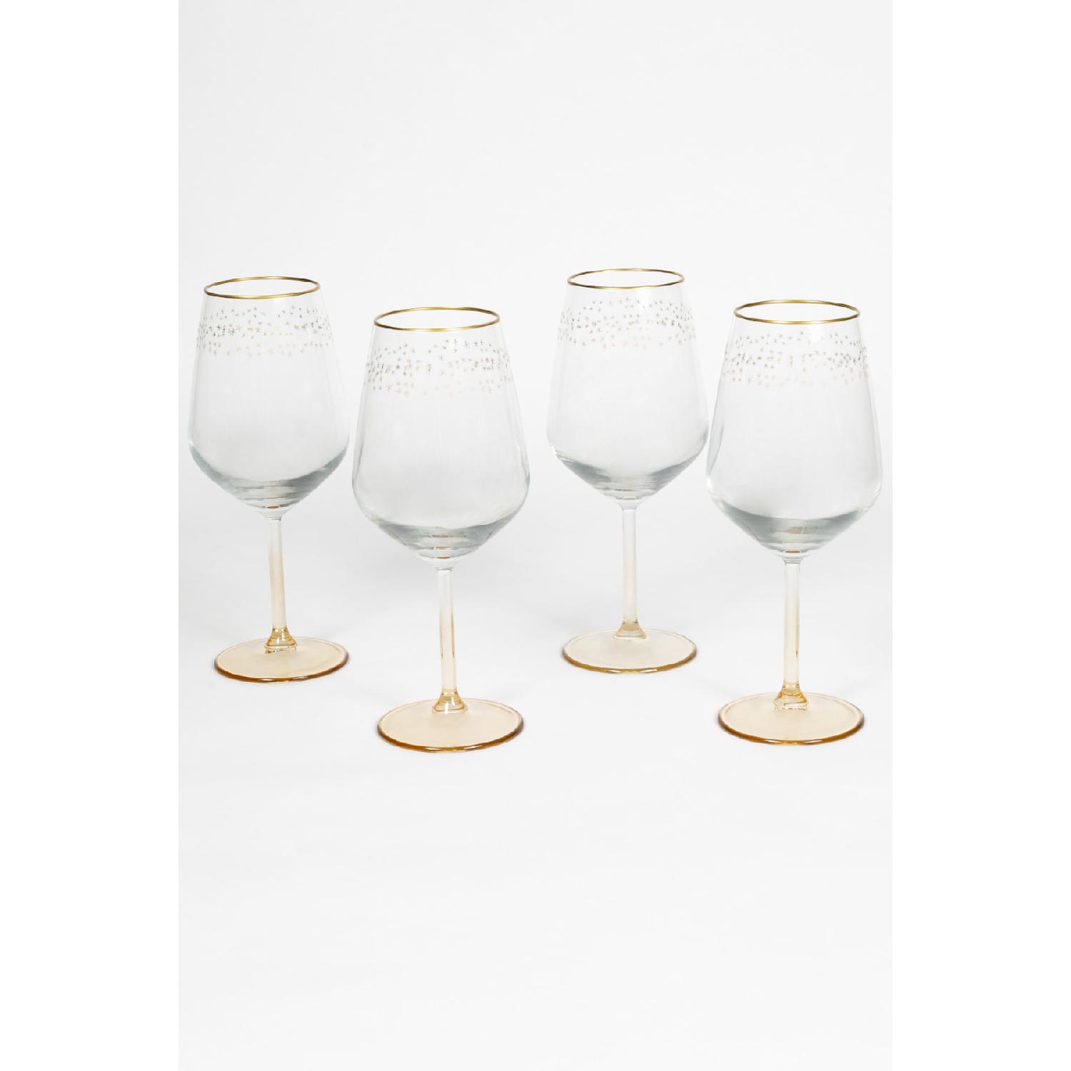 

Набор «Новый год - Зимнее небо» из 4 стаканов для воды, янтарь, 490 куб.см