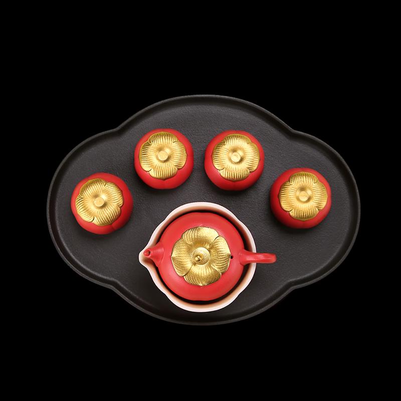 

Forbidden City Red Ceramic Tea Set