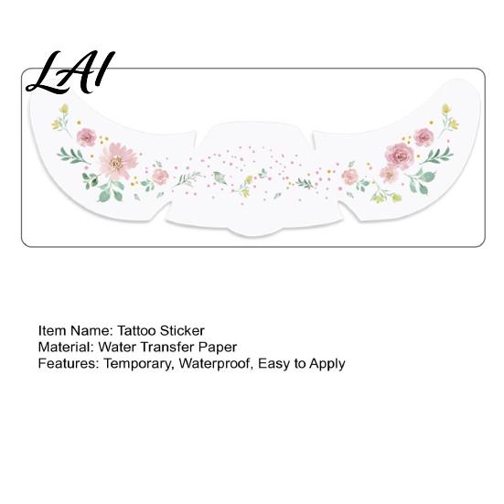 Party Tattoo Stickers Waterproof Temporary Sticker for Face Women Girls Face Easy Apply Decal Decorative Fake Valentine's Day Wedding Parties