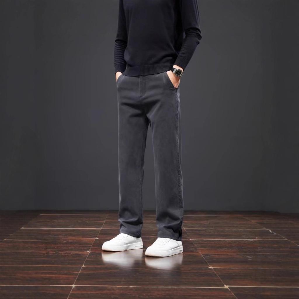 New straight casual pants men's autumn versatile light ripe Nanshu casual pants slim-fitting long pants