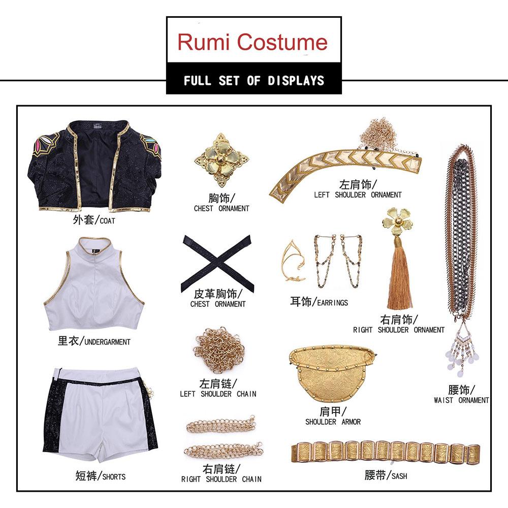 Rumi Zoey Mira Cosplay Apģērbs KPop