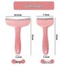 Curved Blade Pet Hair Removal Comb - Simple Macaron Design