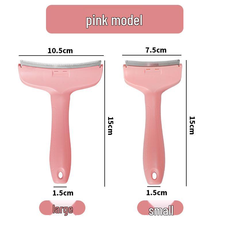 

Curved Blade Pet Hair Removal Comb - Simple Macaron Design Small