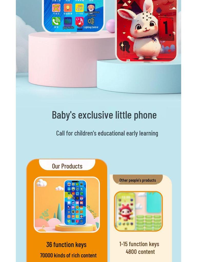 Bilingual Kids' Educational Smart Phone and Learning Device
