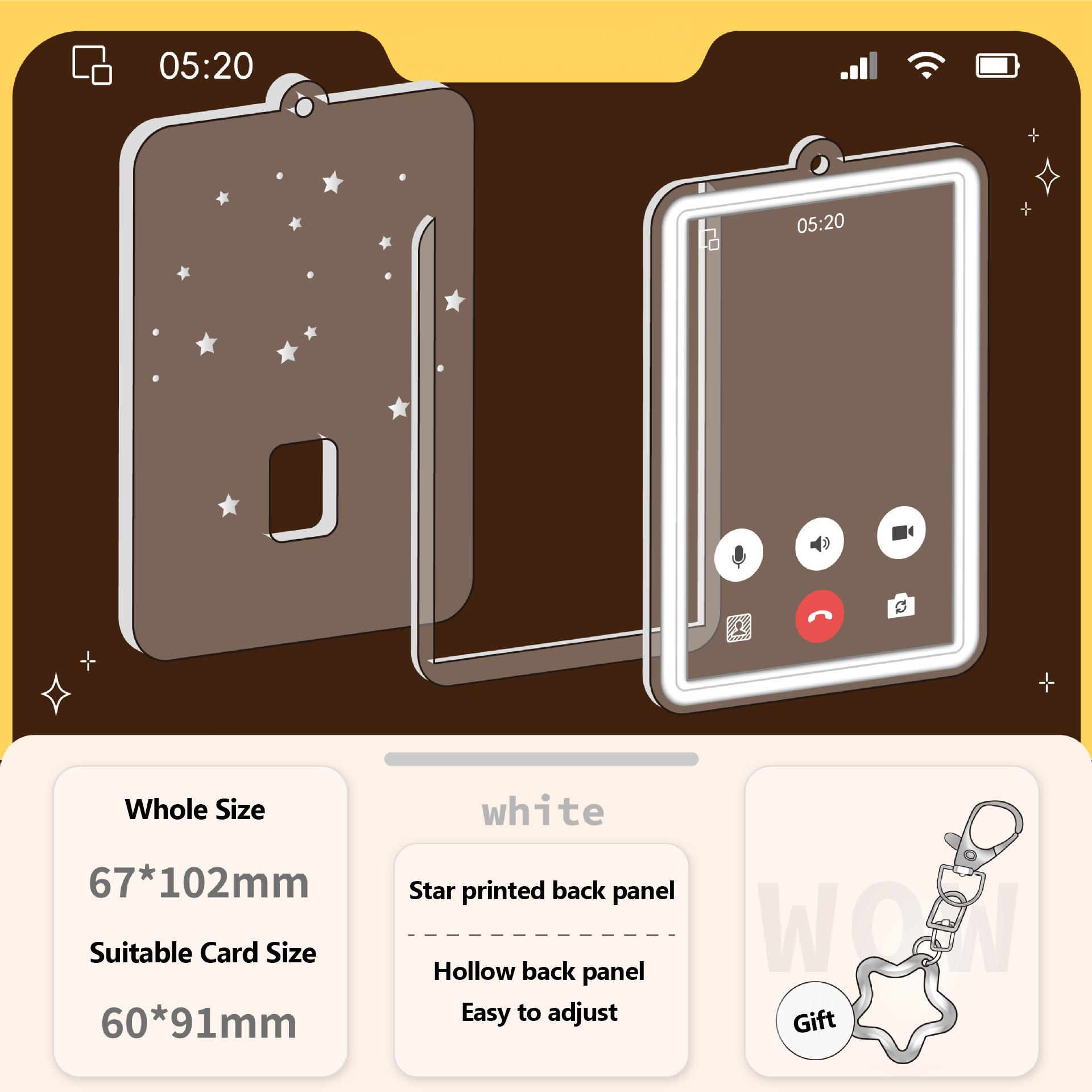 

INS Стиль Фон для Видеозвонков Сливы для Покард Держатель для Покард K-Pop Айдола Защитный Чехол Модный Девичий Чехол для Карт с Брелоком