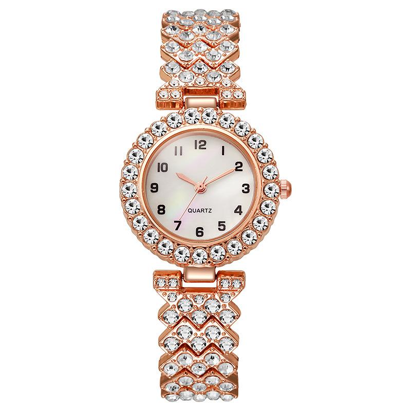 High-end lady's watch New Fashion Roman Pattern Diamond Women's Watch Quartz Women's Watch Bracelet Women's Watch