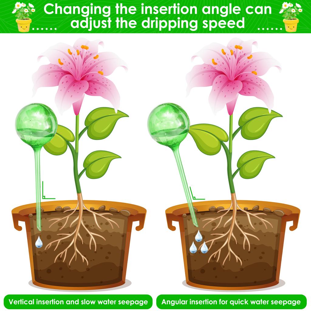 10Pcs Automatic Plant Watering Bulbs Self Watering Globe Balls Plant Water Feeder Water Device Drip Irrigation System for Garden