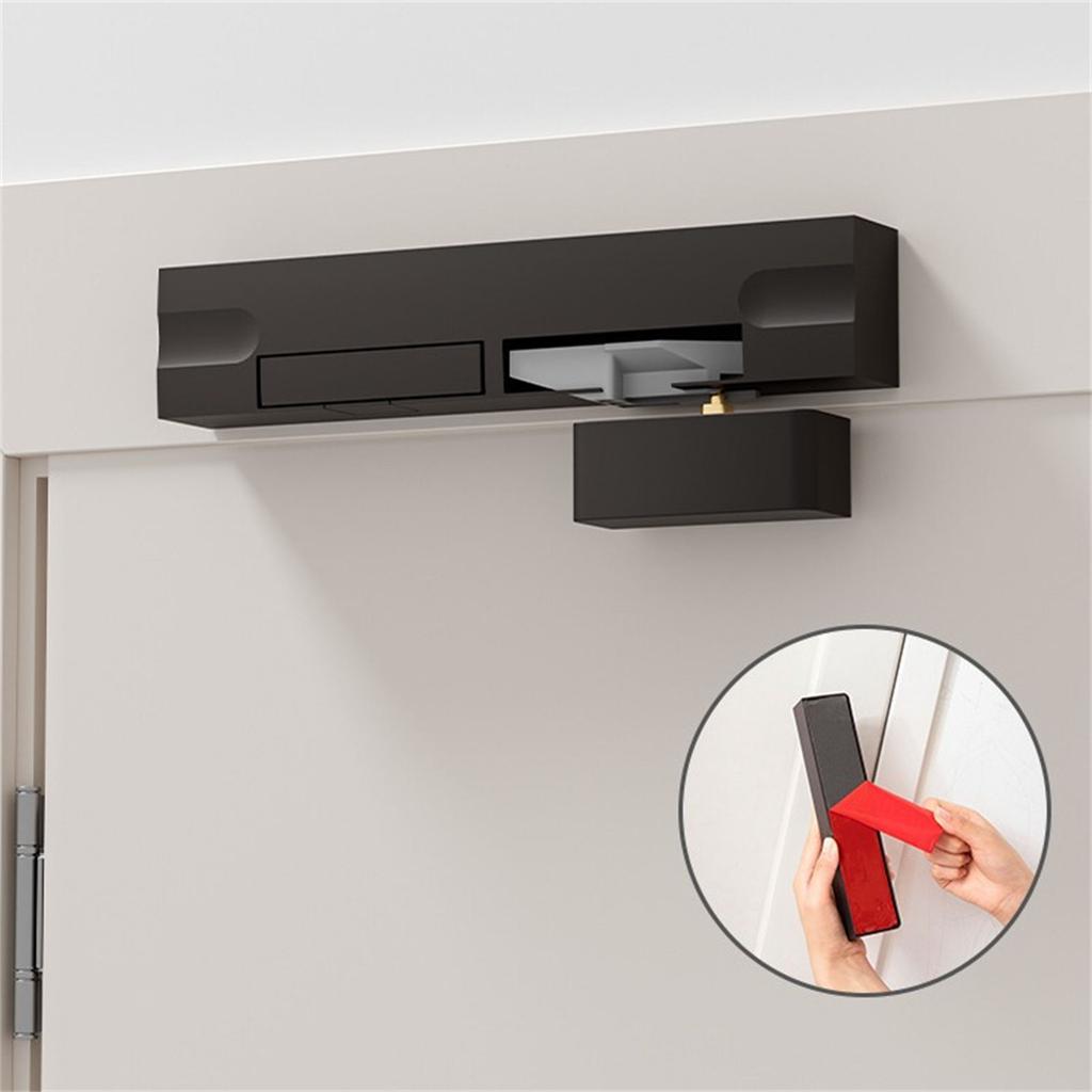 Portabla Justerbar Hastighet Aluminium Plast Pneumatik Dörrstängare med Snäpplatta Hemtillbehör för Smidig Drift