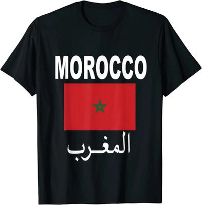 Geïnspireerd op Marokko T-shirt Marokko Afrika Cup Mannen Vrouwen T-shirts 100% Katoen Korte Mouw Unisex Mode Casual Top