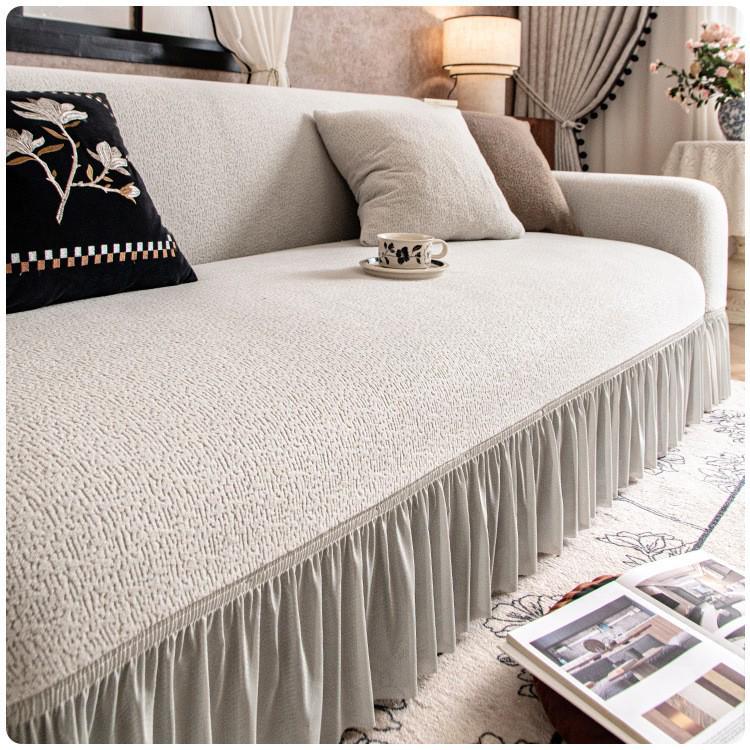 High-End Plush Sofa Cover - Full Coverage, Winter-Ready, Anti-Scratch, 2026 New Edition