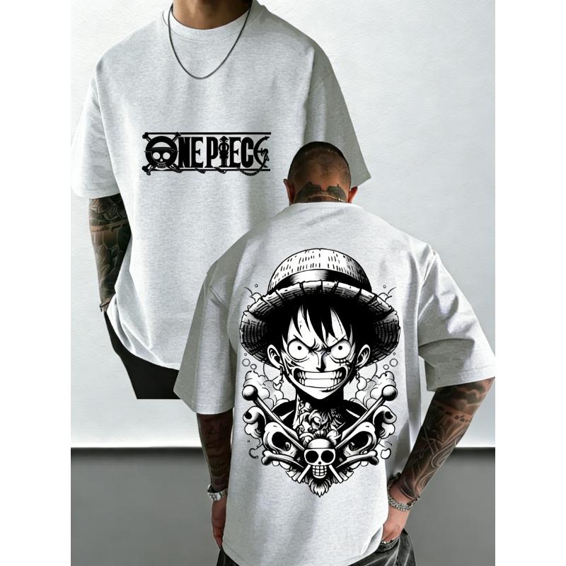 Anime printed men's and women's T-shirts casual tops fashionable streetwear
