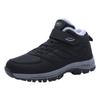 Chaussures Plates pour Femmes à Semelle Plate Chaussures de Maintien Chaussures de Sport à Scratch Baskets Plus Chaudes Bottes Rondes en Velours Bottes d'Hiver en Caoutchouc pour Femmes