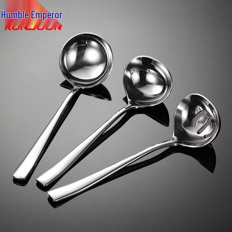 QianXing 304 Stainless Steel Egg-Shaped Slotted Spoons