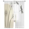 Dandelion Dragonfly Sheer Curtains Window Curtains For Living Room Bedroom Blinds Kids Room Home Decor