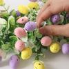 82-inch Easter Artificial Colored Egg Eucalyptus Garland Green Wreath Perfect For Mantels, Doorways, Or Table Centerpieces 1PCS