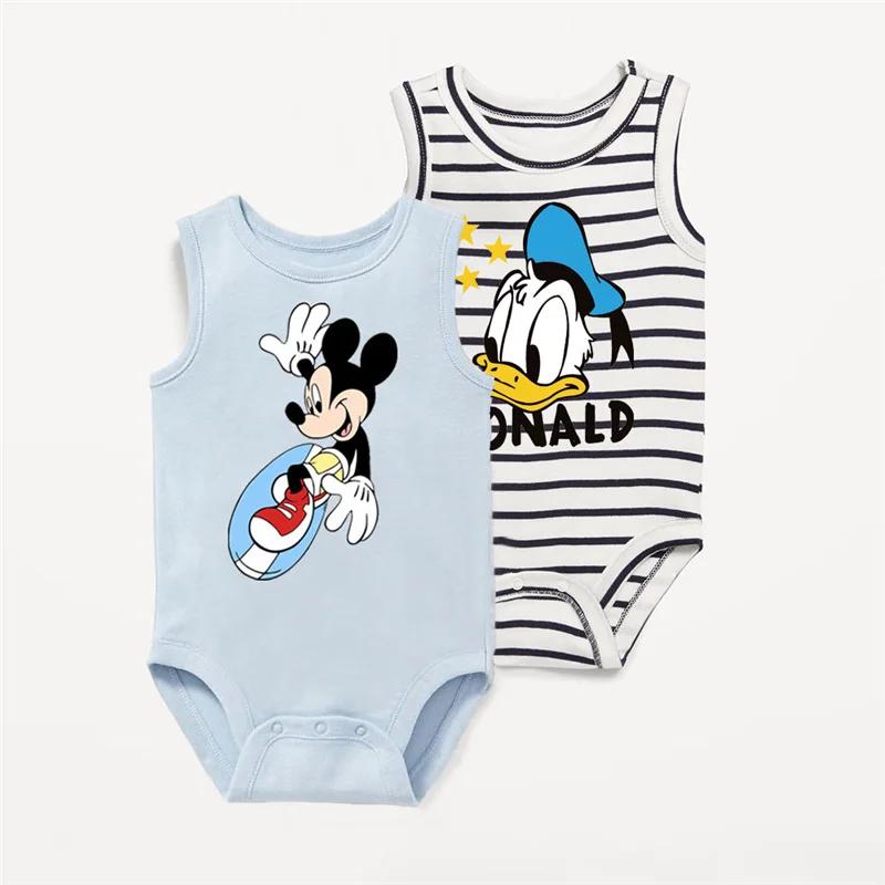 2 Pezzi Abbigliamento Estivo in Cotone per Neonati Moda Estiva Body per Neonato Maschio Monopezzo per Bambina