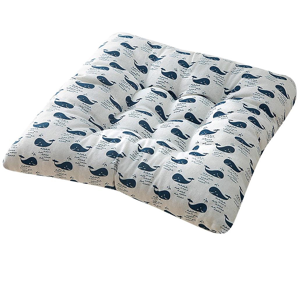 Pernă de scaun pătrată de 40 cm, tapițerie din bumbac, moale, căptușită, pernă de birou, casă sau mașină, grădină, pernă de șezlong pentru soare