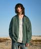 Peullukeu Slam Logo Pigment Washed Shirt Blue Green Fls207