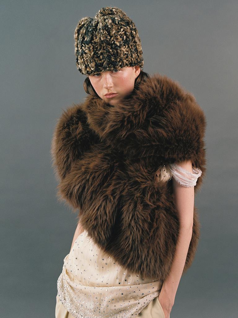 Eosseomnijeu Handicraft Knit Rope Hat_Brown