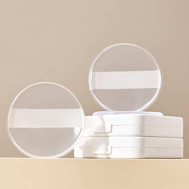  Burete Puf de Pudră din Gel Siliconic Moale Pentru Loțiune Corporală Fond de Ten Transparent Nu Mănâncă Pudră Instrumente Aplicator Puf