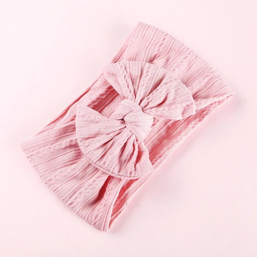 New Baby Headband Child Bowknot Headwear Cables Turban for Girl Hairbands Kids Elastic Bow Headwrap Infant Baby Hair Accessories